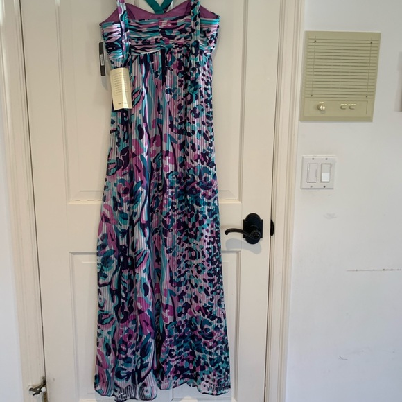 Laundry by Shelly Segal X-Front Chiffon Dress - Picture 4 of 5
